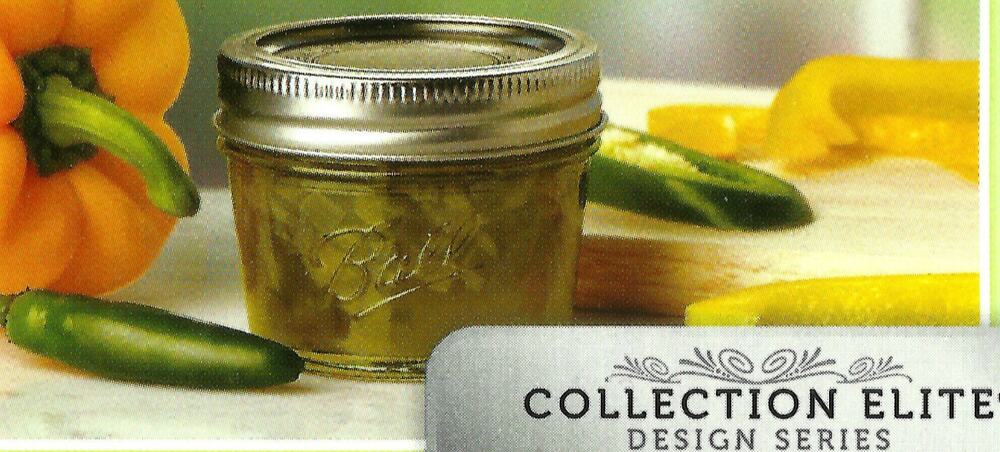 Ball Mason Canning Jam Salsa Storage Glass Jars 4 oz 4-pack Collection Elite